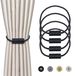 Icecat 4 pièces de supports de rideaux magnétiques - Supports décoratifs en cordon