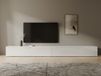 Mobistoxx KINGSTON Meuble tv-hifi KINGSTON 2 portes battantes 280 cm blanc/blanc brillant