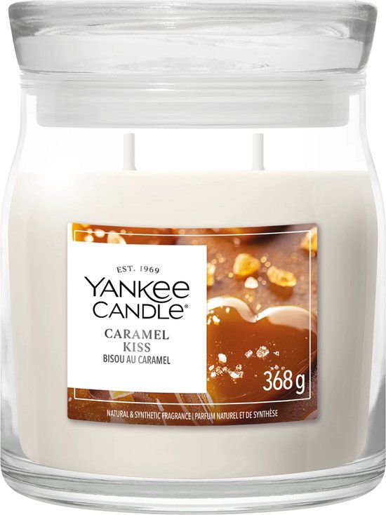 Yankee Candle Caramel Kiss Medium Jar Geurkaars