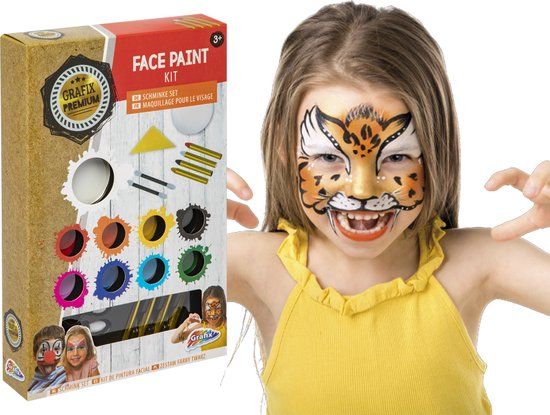 Grafix Schmink Set - 9 Kleuren - Gezichtschmink voor Kinderen