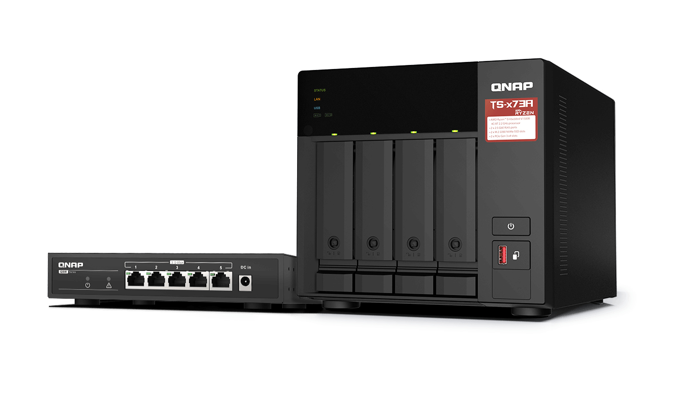 QNAP TS-473A + QSW-1105-5T Bundle Pack