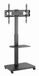Gembird Support de sol pour TV avec roulettes, 37-75 pouces, Noir
