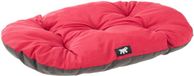 Ferplast Relax Hondenbed, Hondenkussen, Kattenkussen, Hondenmat voor Kennels en Auto's – Wasbaar – Gemaakt van Katoen met Zachte Vulling, 100 x 63 cm. Rood