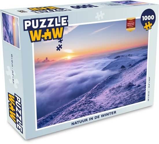 MuchoWow Puzzel Natuur in de winter - Legpuzzel - Puzzel 1000 stukjes volwassenen