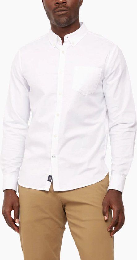 Dockers Oxford 2.0 Overhemd Met Lange Mouwen Wit 2XL Heren