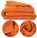Handdoek, Amy Sneldrogende Handdoek Bad 50x90cm 380g Microvezel Oranje