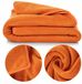 Handdoek, Amy Sneldrogende Handdoek Bad 50x90cm 380g Microvezel Oranje