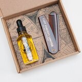 Captain Fawcett Baardolie/kam Gift Set
