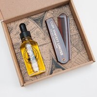 Captain Fawcett Baardolie/kam Gift Set