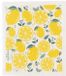 HappyEco Essuie-vaisselle réutilisable - Design Citron - Compostable - Cellulose FSC - Coton - Sans microplastiques - 1 pièce