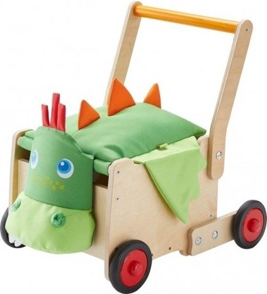 HABA Loopwagen Drakenbox - Hout - Multi colour