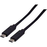 exertis Connect USB-kabel - USB-C (M) naar USB-C (M) - 1 m - zwart