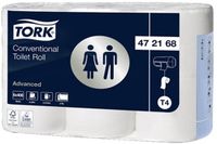 Tork Toiletpapier 472168 42rollen VOORDEELBUNDEL T4 Advanced 2 laags wit 400vel à 42 rol (472168)