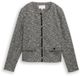 Tom Tailor - Regular fit bouclé jas - Maat L - salt pepper boucle structure