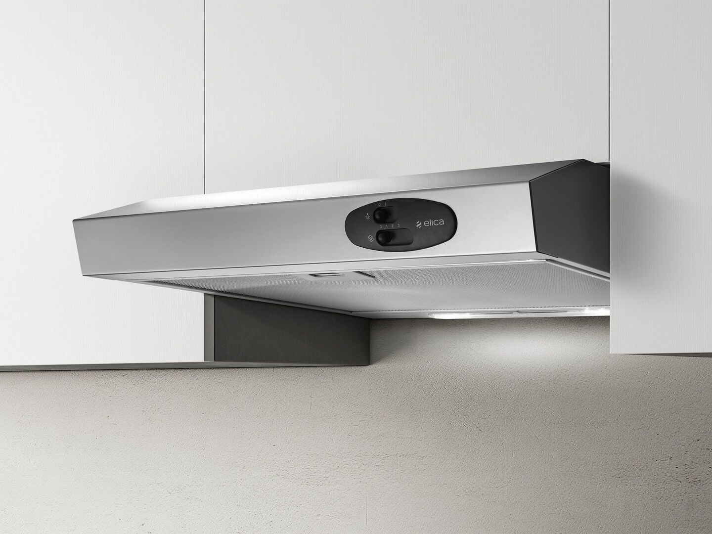 Elica KREA NG IX/F/60 PLUG Semi-inbouw (uittrekbaar) - Zwart/RVS