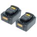 vhbw 2 x batterie compatible avec Dewalt DCS391, DCS387, DCS391M1, DCS391L1, DCS391B outils électriques (5000 mAh, Li-ION, 18 V), 1 x USB-C femelle
