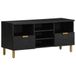vidaXL TV-Möbel Schwarz Holz 100x33x46 cm