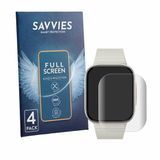 Savvies - Screenprotector voor Xiaomi Redmi Watch 6 Lite - Folie Beschermfolie transparant volledig dekking 4 Stuks