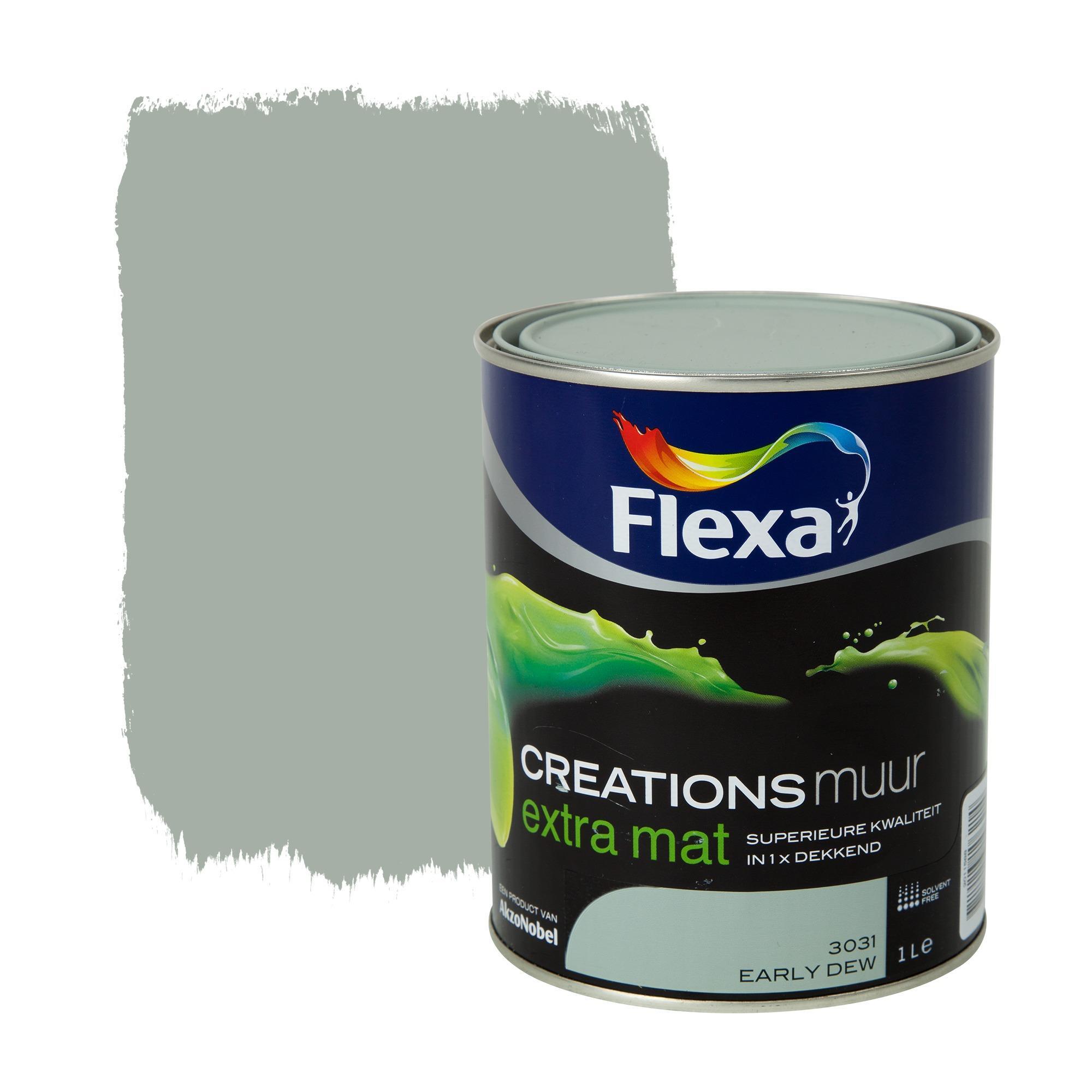 FLEXA Creations Muurverf - Extra Mat - Early Dew - 1 liter