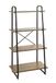 HAKU Plank eiken, zwart, Metaal, spaanplaat - Maat: B 60 cm x H 128 cm x D 36 cm, Stijl: Modern