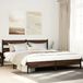 Maison Exclusive - Lit en métal sans matelas, marron, aspect chêne, 193x203 cm