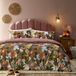 Furn Home + Style Asterea Dekbedovertrek Set - Groen met bloemen - 200x200 cm - Katoen
