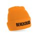 Bellatio Decorations Muts Berekoud - unisex - one size - oranje - wintermuts