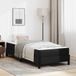 Maison Exclusive - Cadre de lit avec matelas noir 90 x 190 cm tissu