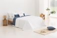 Todocama Fijne sprei met sterdesign, 100% microvezel, 105-200 x 260 cm, wit