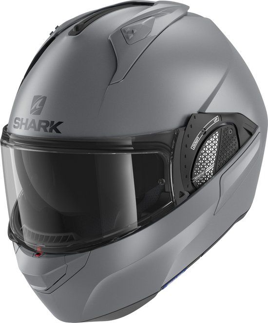 Shark EVO GT BLANK Motorhelm Systeemhelm Mat Antraciet - Maat XS