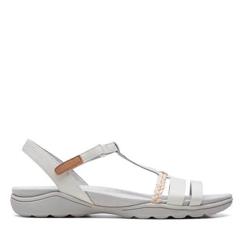Clarks Amanda Tealite Womens White Leather, 4