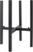Unyqoos® Plantenstandaard réglable en métal, noir, 38 cm de haut