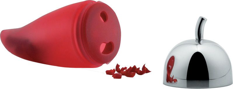Alessi Piccantino - Kruidenstrooier - Rood, Roestvrijstaal