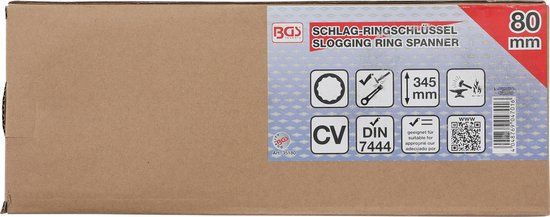 BGS 35180 Slag-ringsleutel 80 mm - Chroom-vanadiumstaal - Metrisch