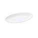 Wilmax WL-992021/A Porseleinen Ovale plaat, wit, 25,5 cm lengte