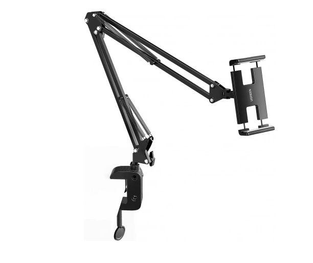 UGREEN 50394 Tablet/Telefoon Houder - Zwart - Metaal - Klemmontage - Horizontaal/Verticaal - Inklapbaar