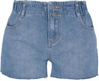 R.E.D. by EMP R.E.D. Rock-Engineered Design blauwe denim shorts met gerimpelde tailleband - Dames - 31