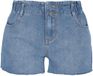 R.E.D. by EMP R.E.D. Rock-Engineered Design blauwe denim shorts met gerimpelde tailleband - Dames - 31