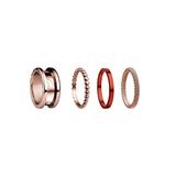 BERING Damen Ring in rosé gold glänzend - Arctic Symphony Collection mit Edelstahl - Symphony-Set-D