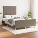 Prolenta Maison Exclusive - Bedframe zonder matras, taupe, 120x200 cm, gestoffeerd