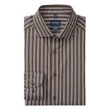 Olymp chemise slim fit à rayures - marron