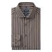 Olymp chemise slim fit à rayures - marron
