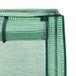 vidaXL Tuinschutting met Kasbedekking en Wielen Lichtgrijs PP