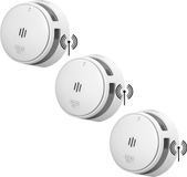 SAVS S10-W Draadloos koppelbare rookmelder - 3 Rookmelders - LinkSmart® - 10 jaar batterij - Optioneel WiFi - Infrarood sensor