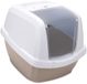 Imac Bac à litière Maddy Taupe - 62x49,5x47,5 cm - Bac à litière fermé