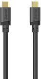Hama 00202009 USB-C-kabel USB 3.2 Gen1 USB-C stekker 1.5 m Zwart Vergulde steekcontacten