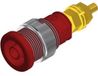 SKS Hirschmann Test & Measurement Hirschmann Test & Measurement SEB 2600 G M4 Veiligheids-labconnector, female Bus, inbouw verticaal Stift-Ø: 4 mm Rood