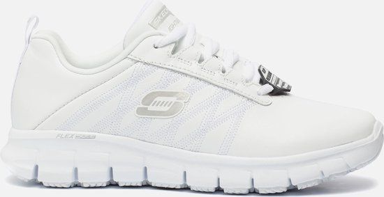 Skechers Work Relaxed Fit leren sneakers wit maat 41 voor dames