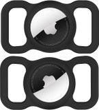 Apple Coque en silicone pour AirTag, noir, convient au collier de chien ou de chat