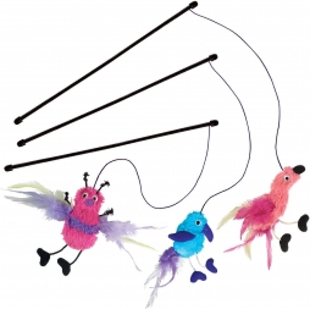Kong Cat Feather Teaser - Kattenspeelgoed - 48.3 cm x 10.2 cm x 1.3 cm